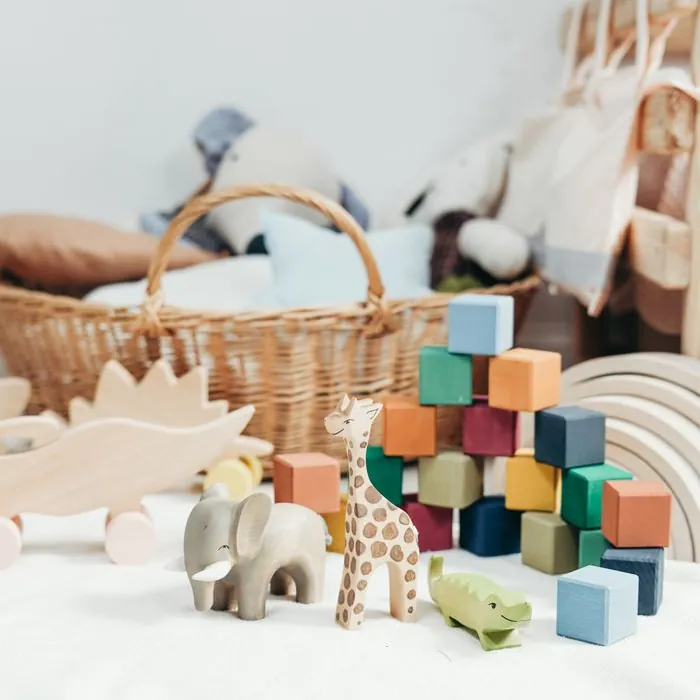 Cubes en Bois à Empiler